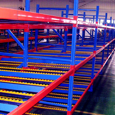 Flow Racking can be quickly change shelf angle for differing product feed rates
