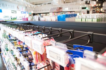 Hooks Supermarket Shelving - Each type of hook redefines the product display