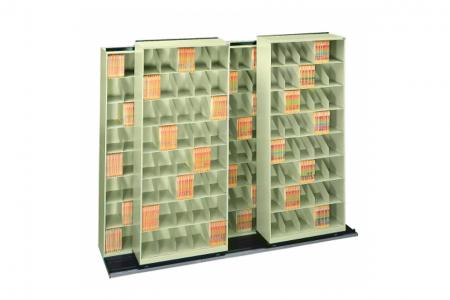 Horizontal pull Shelving can be maximize filing and storage in minimal space.