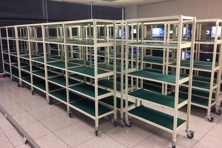 Light Duty shelving can be used with other accessories to achieve warehouse management