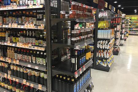 Convenience Store  Shelving makes independent products stand out